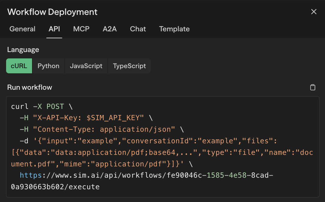 Copy API endpoint