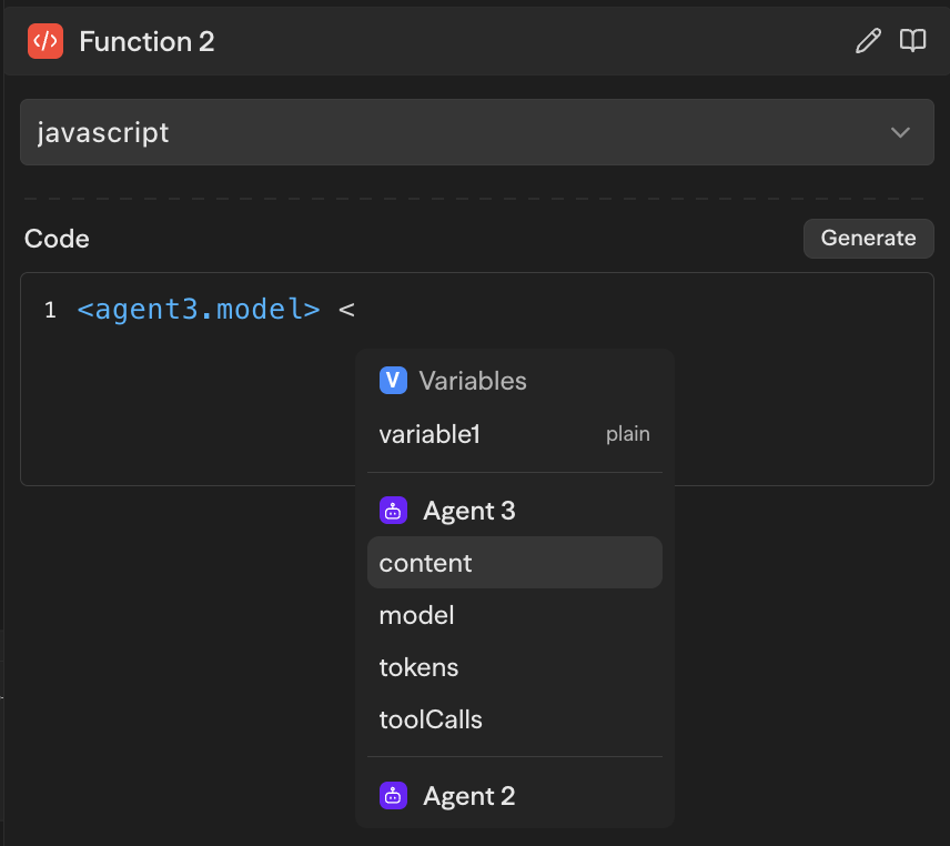 Reference workflow variable